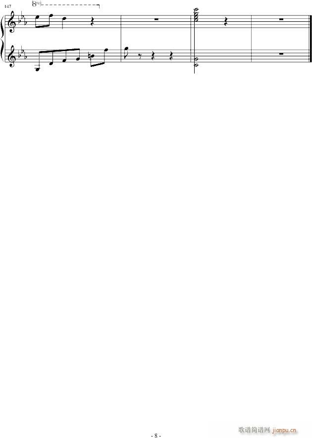 离夜流韵——如冰静凝(钢琴谱)8