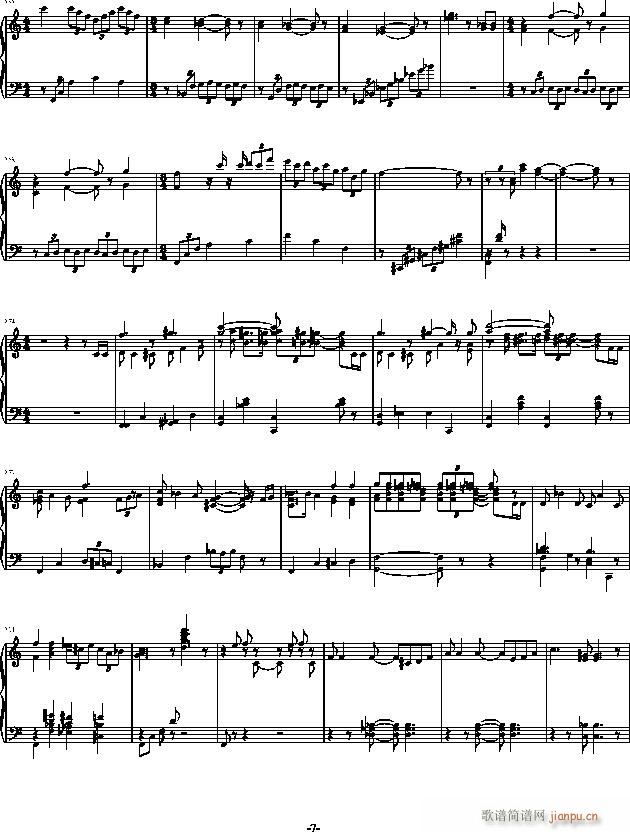 生日快乐变奏曲(钢琴谱)7