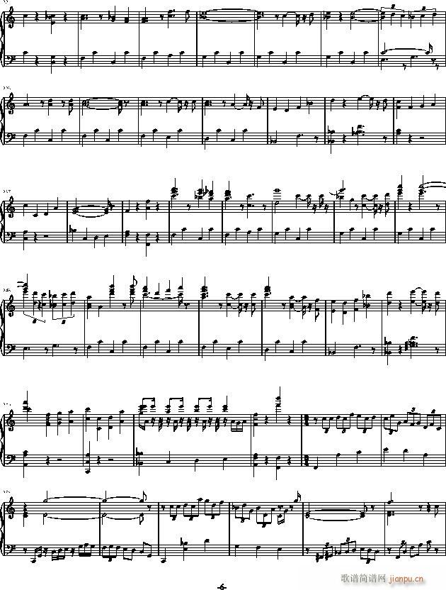 生日快乐变奏曲(钢琴谱)6