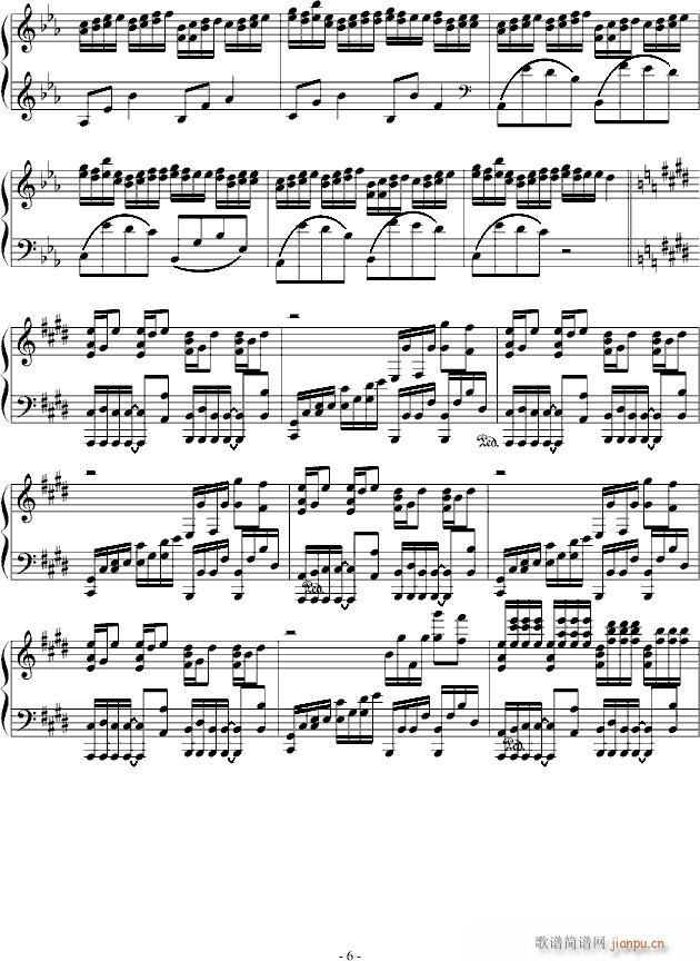 最后的歌声(钢琴谱)6