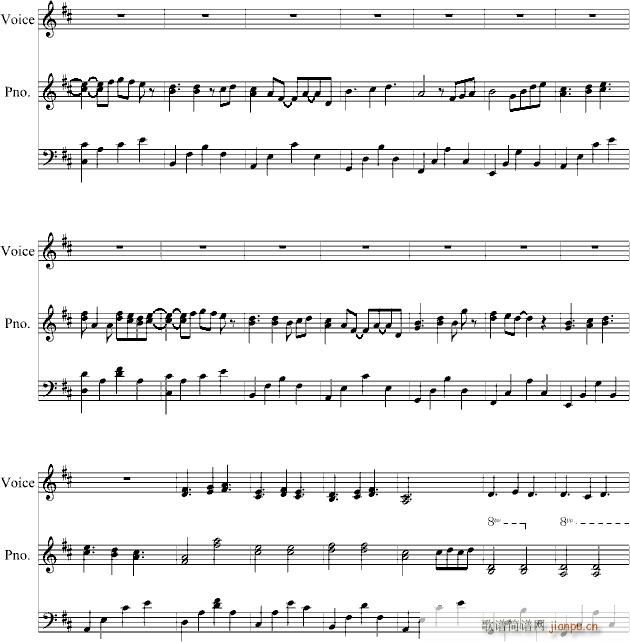 Canon Downstairs(钢琴谱)3