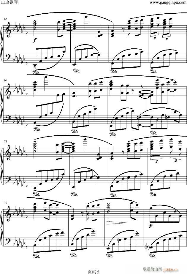 wind crest(钢琴谱)5
