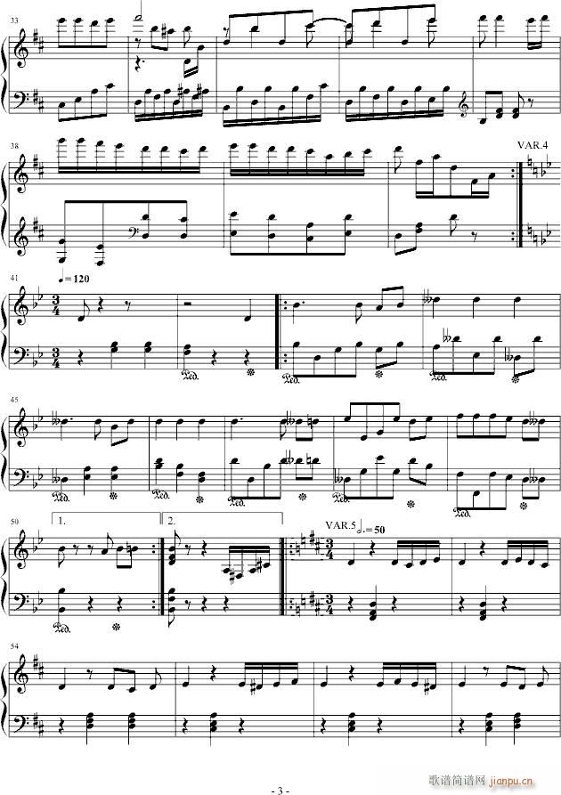 如果你高兴就拍拍手吧(钢琴谱)3