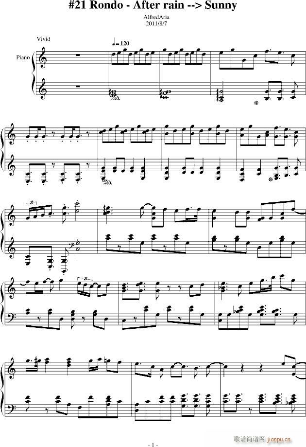 #21 Rondo(钢琴谱)1