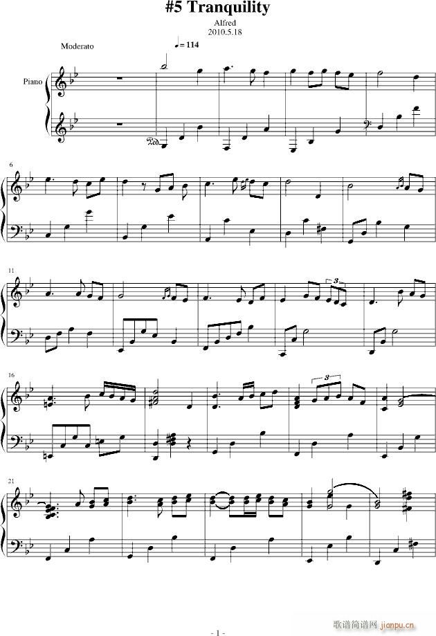 #5 Nocturn(钢琴谱)1