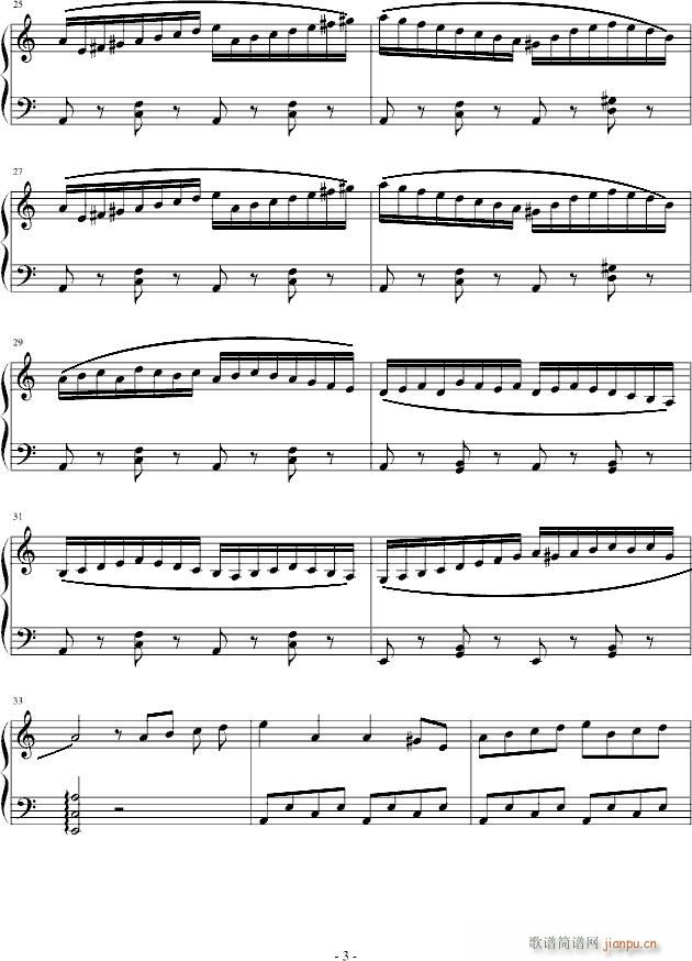 小奏鸣曲No.1(钢琴谱)3