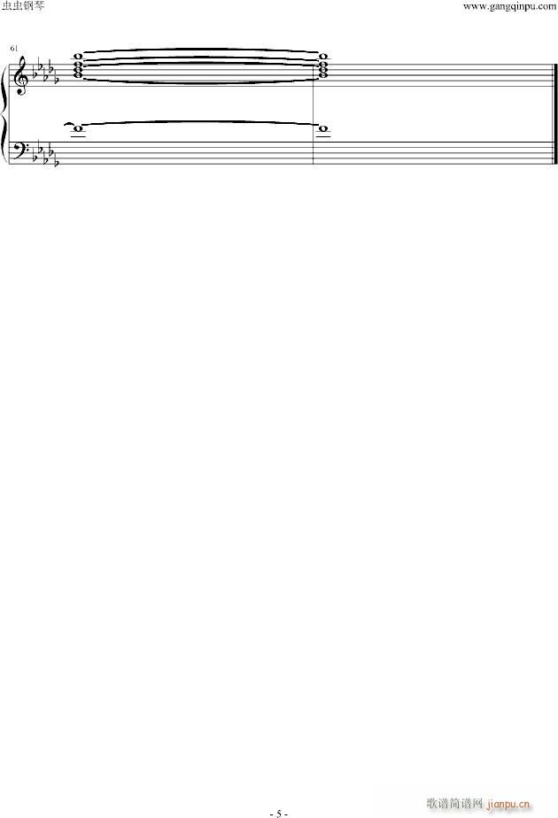 眼泪Tears(钢琴谱)5