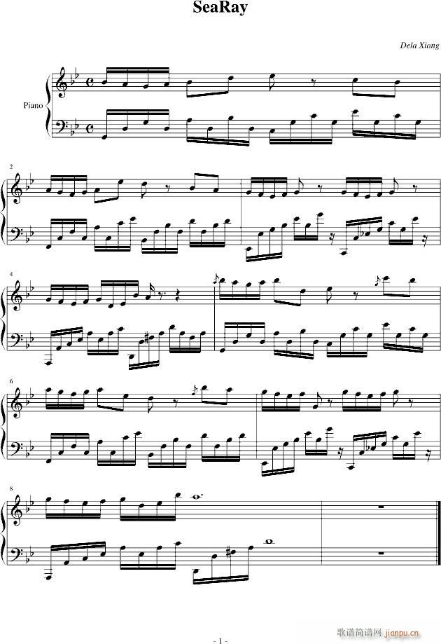 The First ?(钢琴谱)1