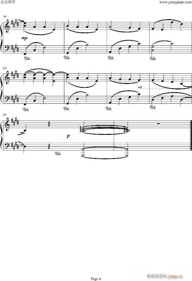 习惯就好(钢琴谱)6