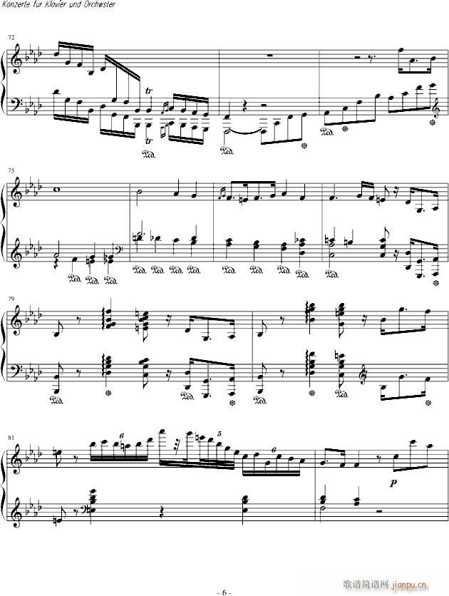 肖邦第二钢琴协奏曲(钢琴谱)6