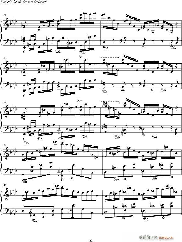 肖邦第二钢琴协奏曲(钢琴谱)22