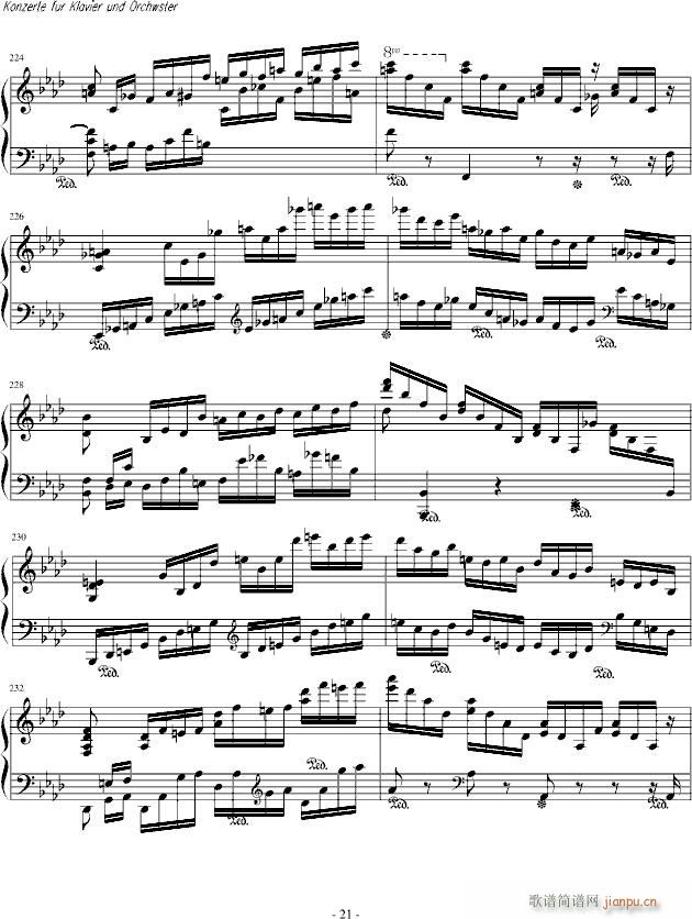 肖邦第二钢琴协奏曲(钢琴谱)21