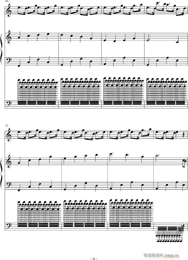 没人能弹出来的钢琴曲！！！(钢琴谱)6