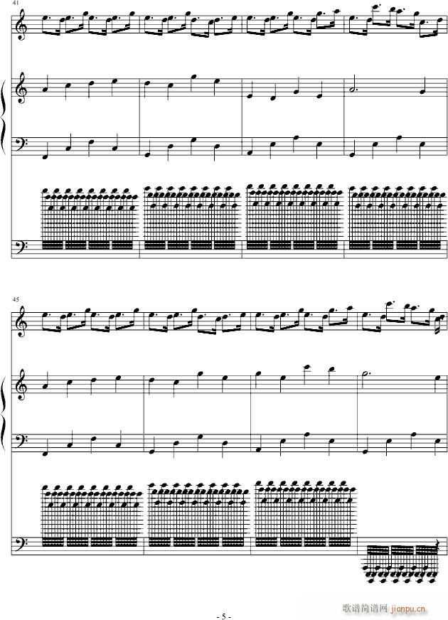 没人能弹出来的钢琴曲！！！(钢琴谱)5