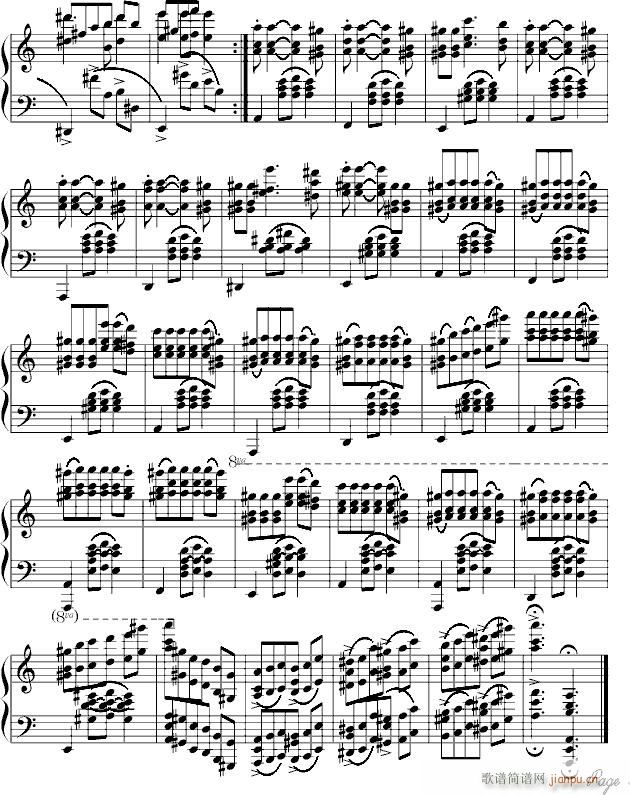 〃冰封之城~(钢琴谱)5