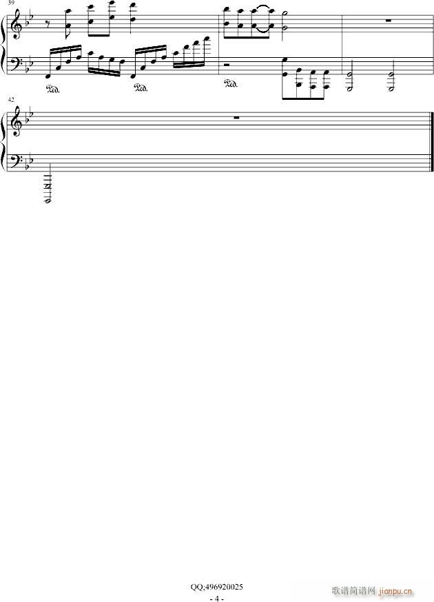 敬仰绝望(钢琴谱)1