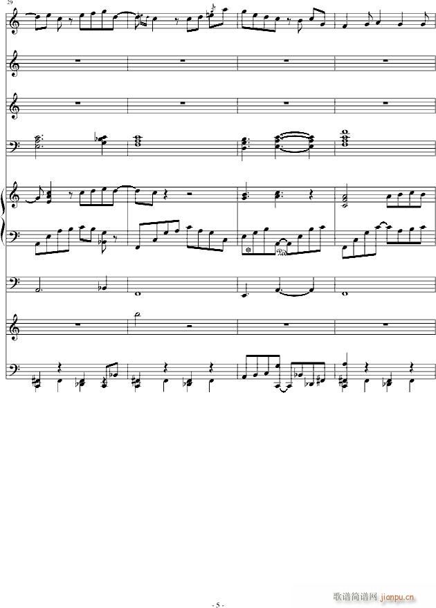 摩羯座(钢琴谱)5