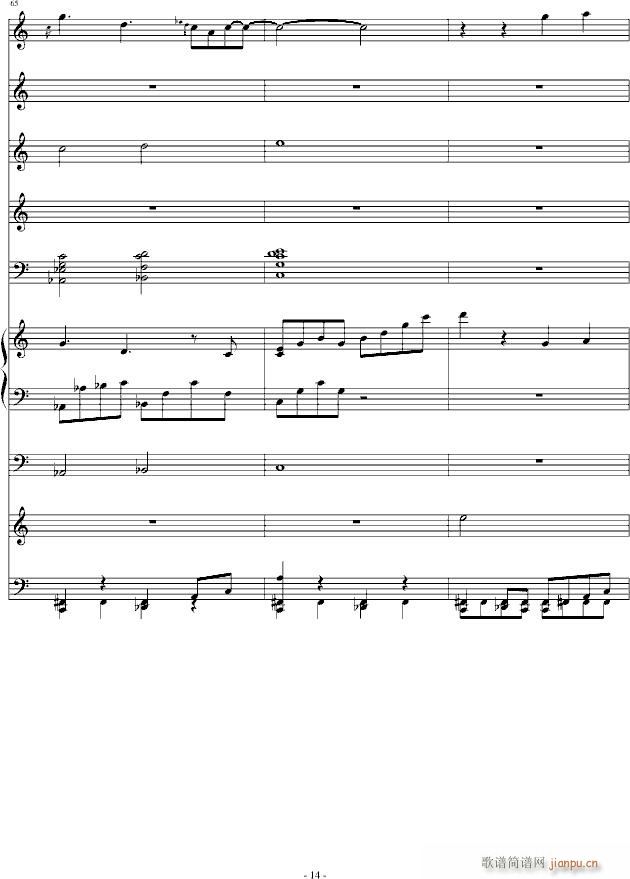 摩羯座(钢琴谱)14