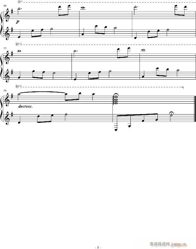 残梦(钢琴谱)5