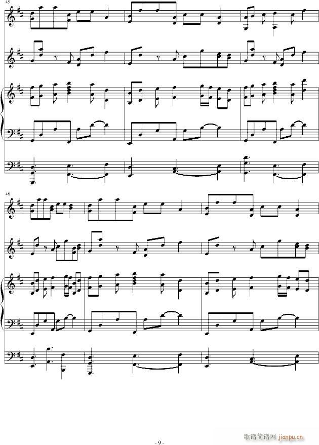 fake paradise(钢琴谱)9