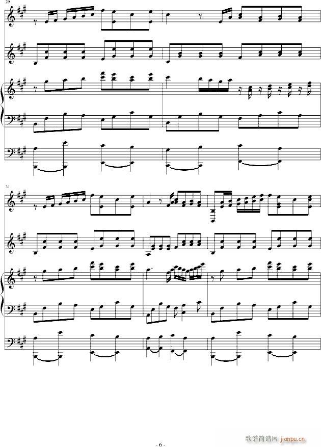 fake paradise(钢琴谱)6