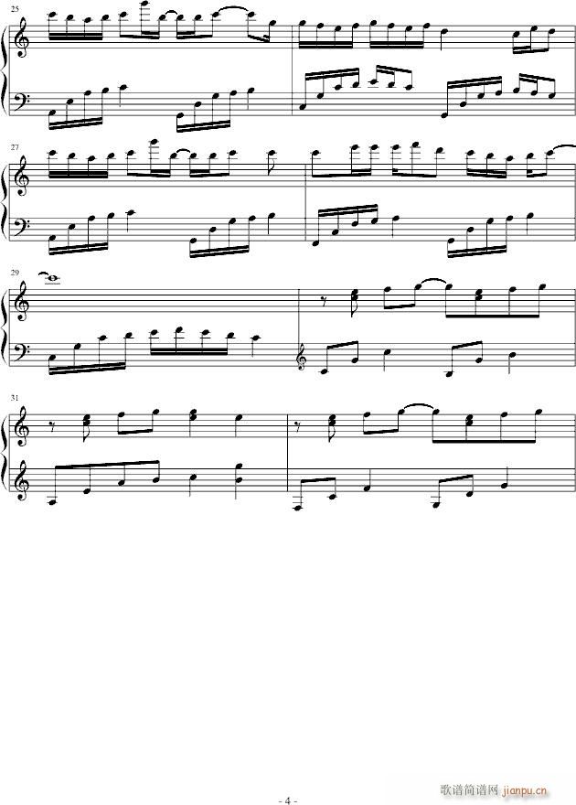 回到过去，让故事继续(钢琴谱)3