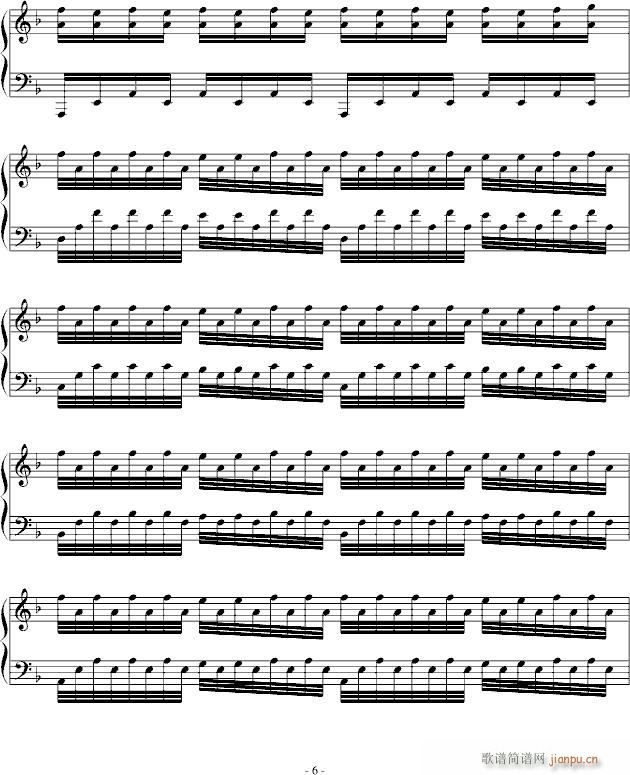 夏落落的秋天(钢琴谱)6