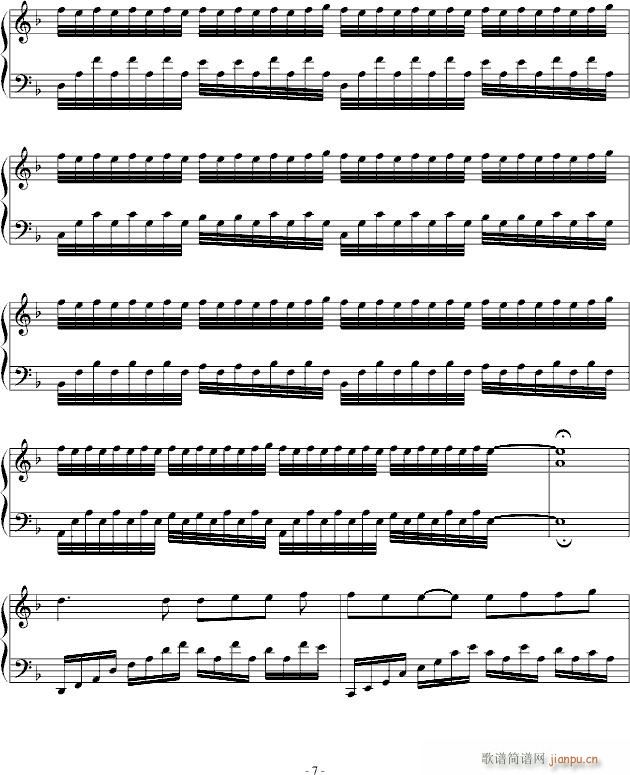 夏落落的秋天(钢琴谱)7