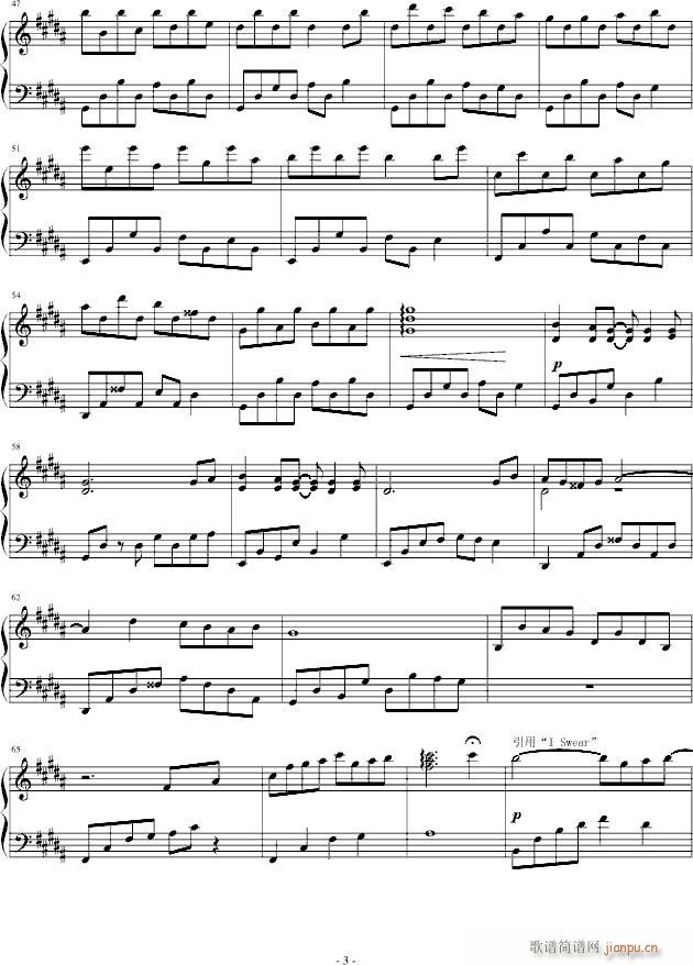 When you were the one(钢琴谱)3