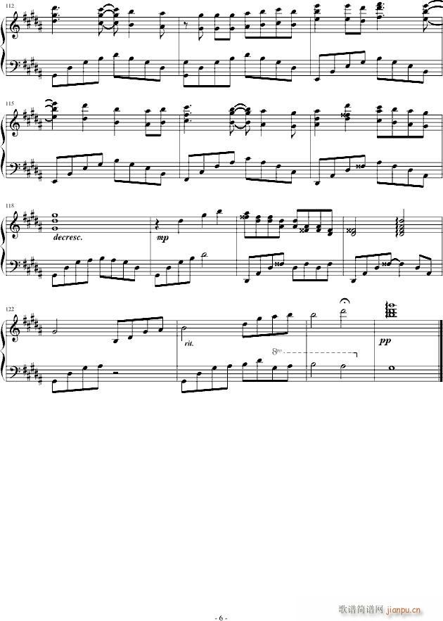 When you were the one(钢琴谱)6