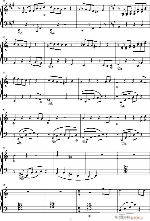 五月雪(钢琴谱)3