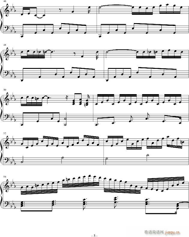 皎洁之舞(钢琴谱)5