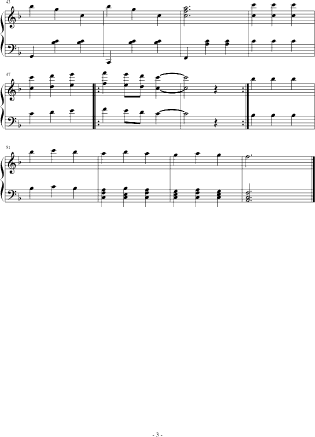 华丽之舞(钢琴谱)3