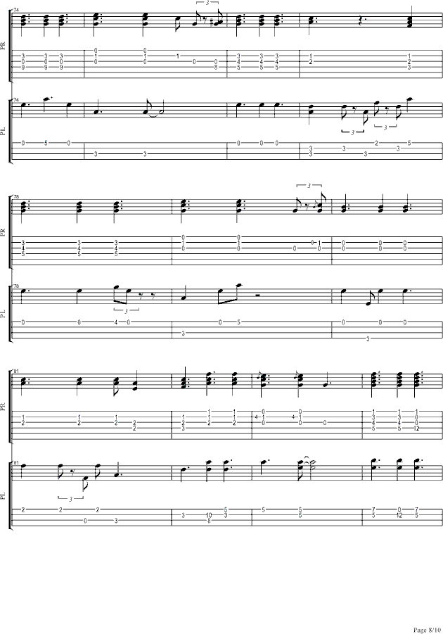大城小爱＋不可能错过你＋放开你的心(钢琴谱)8