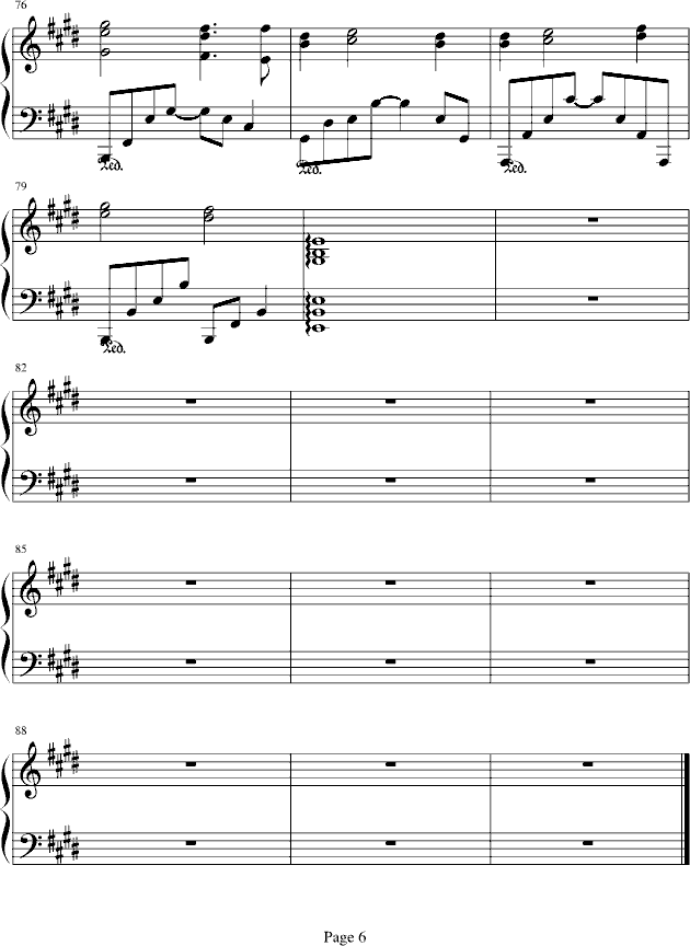 My heard will go on(钢琴谱)6