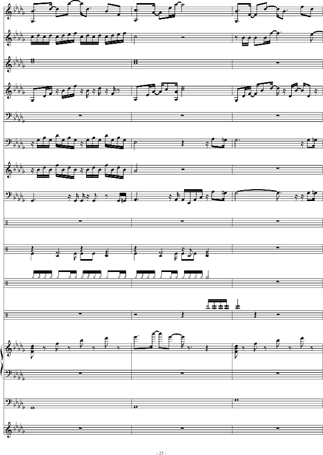 伪装间谍(钢琴谱)23