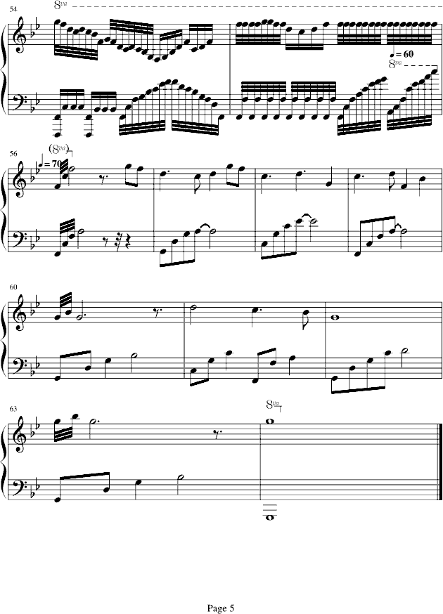 飘渺之旅(钢琴谱)5