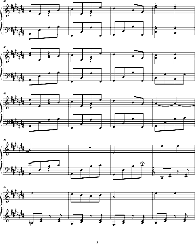 玉景思月(钢琴谱)3