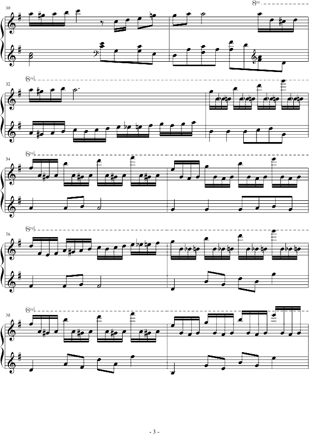 时光的甜点(钢琴谱)3