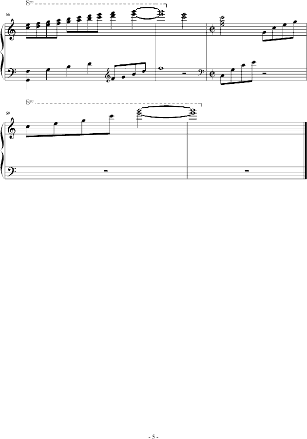 ☆星の泪★(钢琴谱)5