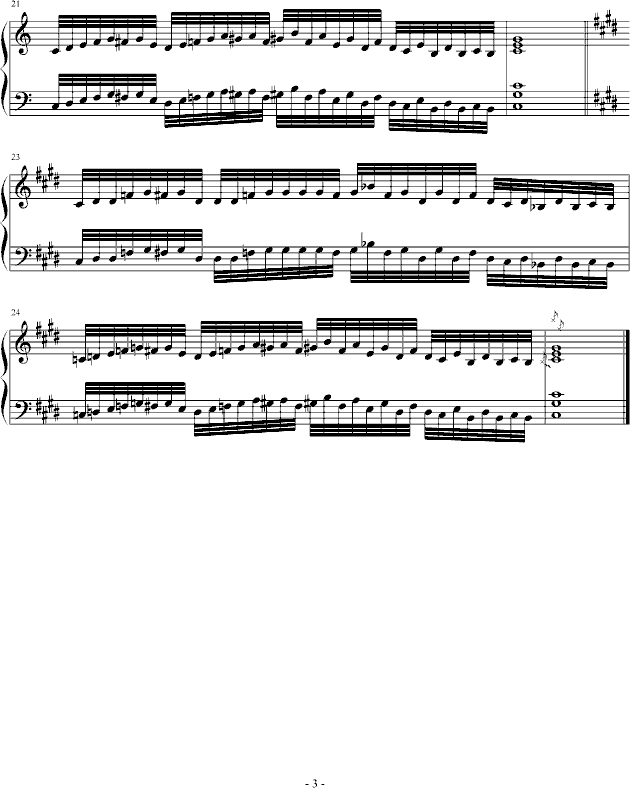 老奠的赞美！~(钢琴谱)3