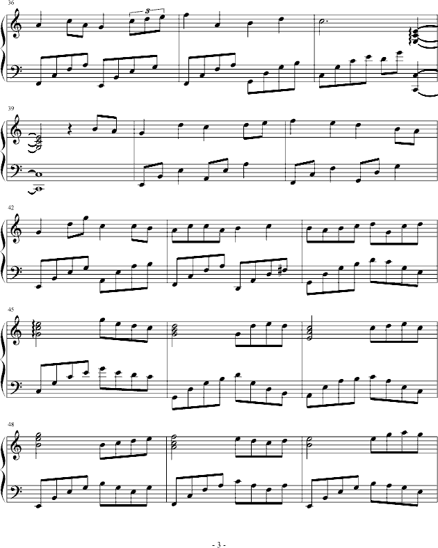 迟来的幸福(钢琴谱)3