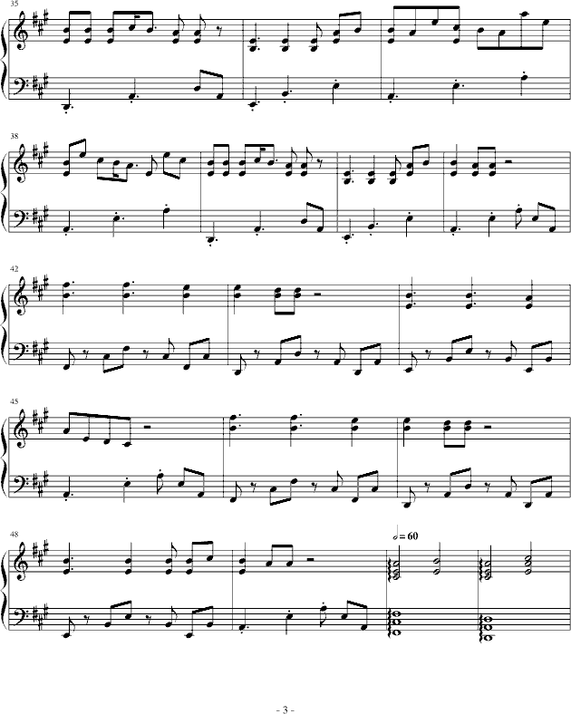 Travling(钢琴谱)3