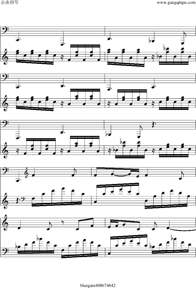 china rose(钢琴谱)3