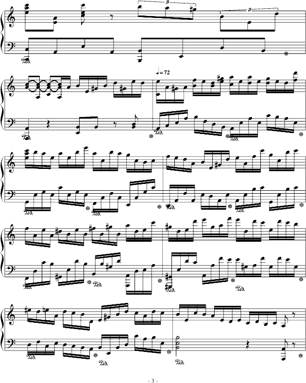 醉了的爱(钢琴谱)3