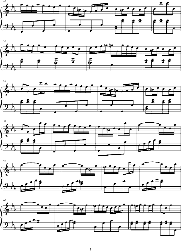 搞搞震狂想曲(钢琴谱)3