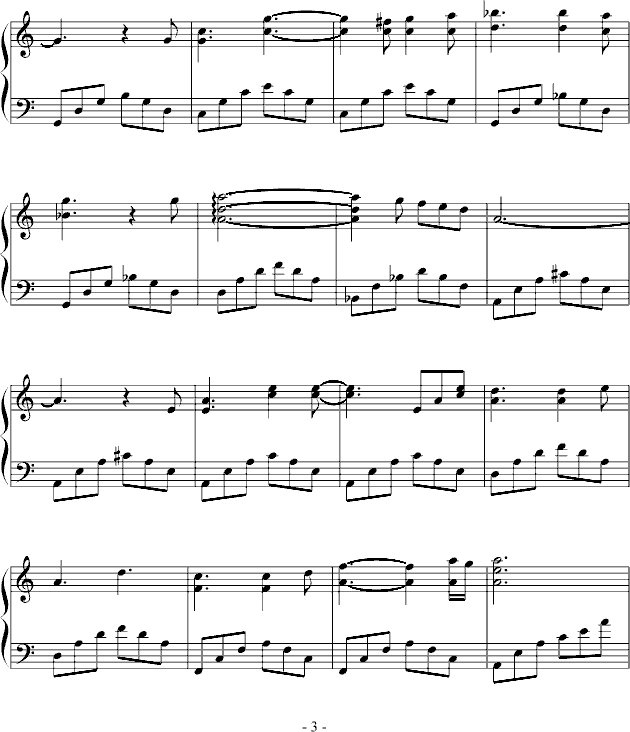 茫茫宇宙，匆匆过客(钢琴谱)3