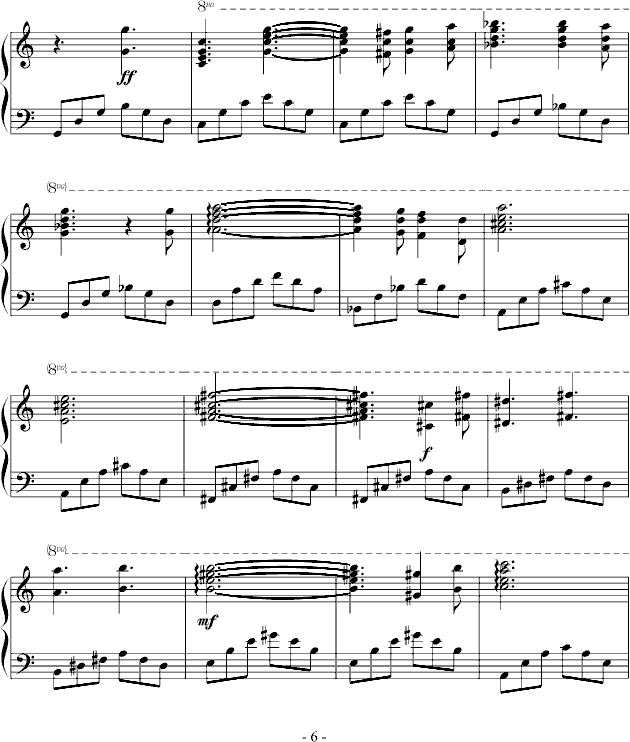 茫茫宇宙，匆匆过客(钢琴谱)6