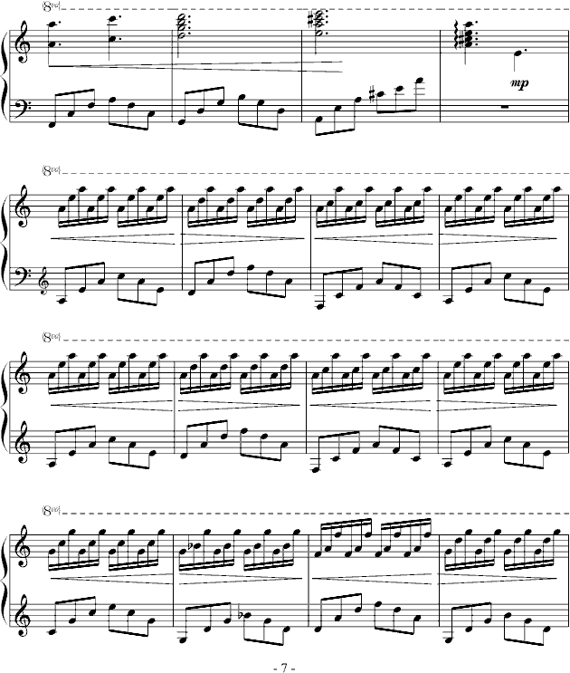 茫茫宇宙，匆匆过客(钢琴谱)7