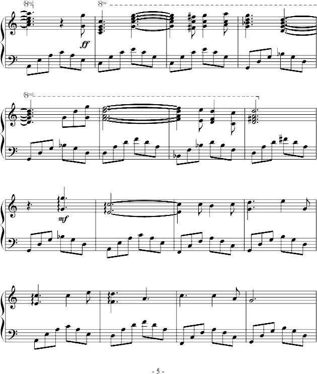 茫茫宇宙，匆匆过客(钢琴谱)5